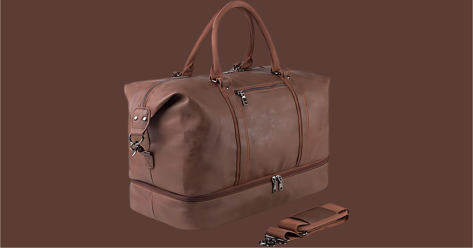 weekender bag with shoe compartment